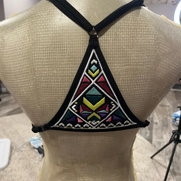 PINK black bikini top - Picture 2 of 2